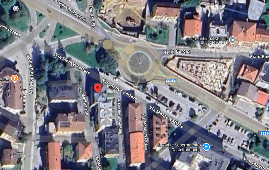 orougualecontanti mappa negozio castelraimondo